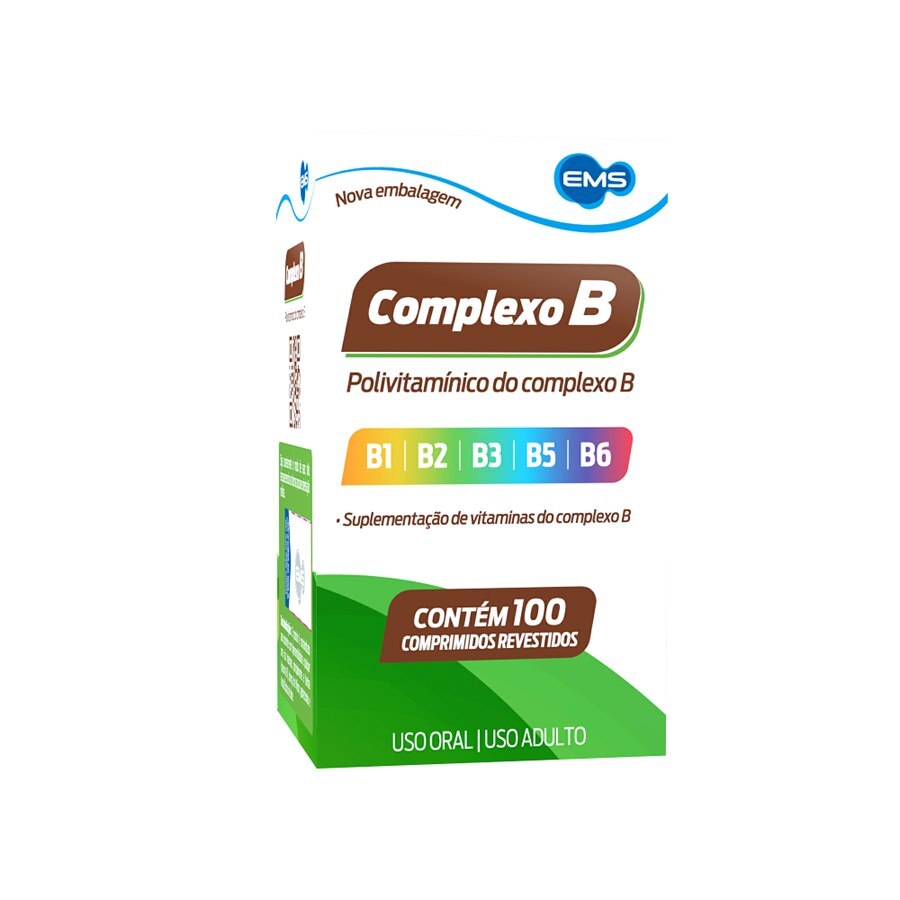 Complexo B 100cp Rev Ems | Medicom