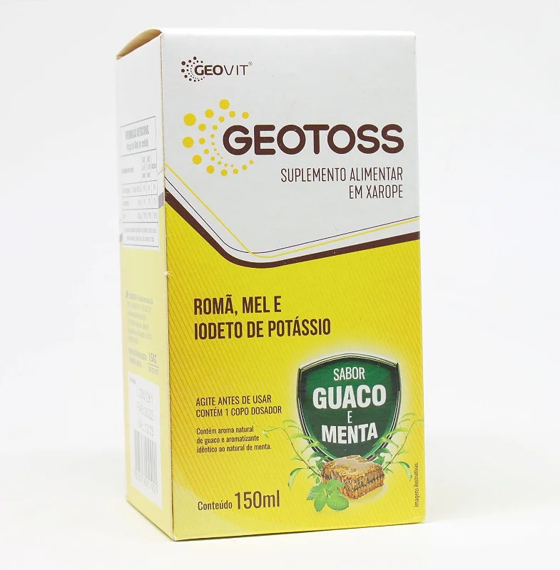 Geotoss xarope sabor guaco e menta com 150ml - A2f